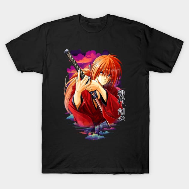 Rurouni Kenshin Samurai T-Shirt by AssoDesign